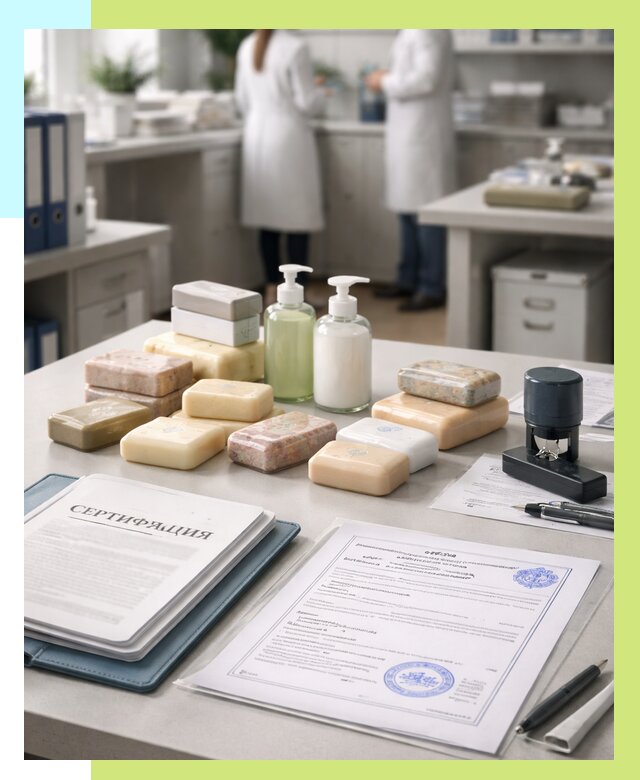 Сертификация мыла и сертификат на мыло в Нефтекамске от 12322 | Алешин-Нтк