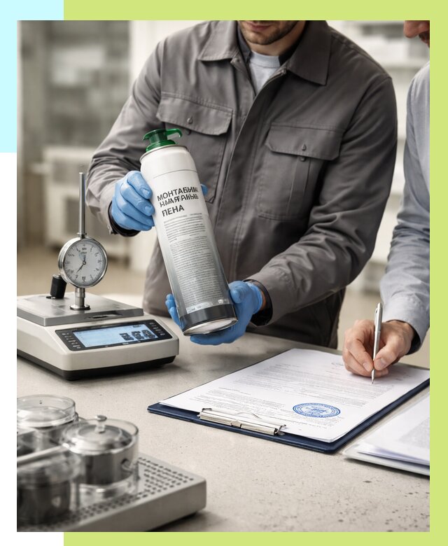 Сертификация монтажной пены в Нефтекамске от 15402 р. | Алешин-Нтк