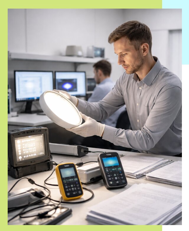 Сертификация светильников в Нефтекамске: испытания и оформление