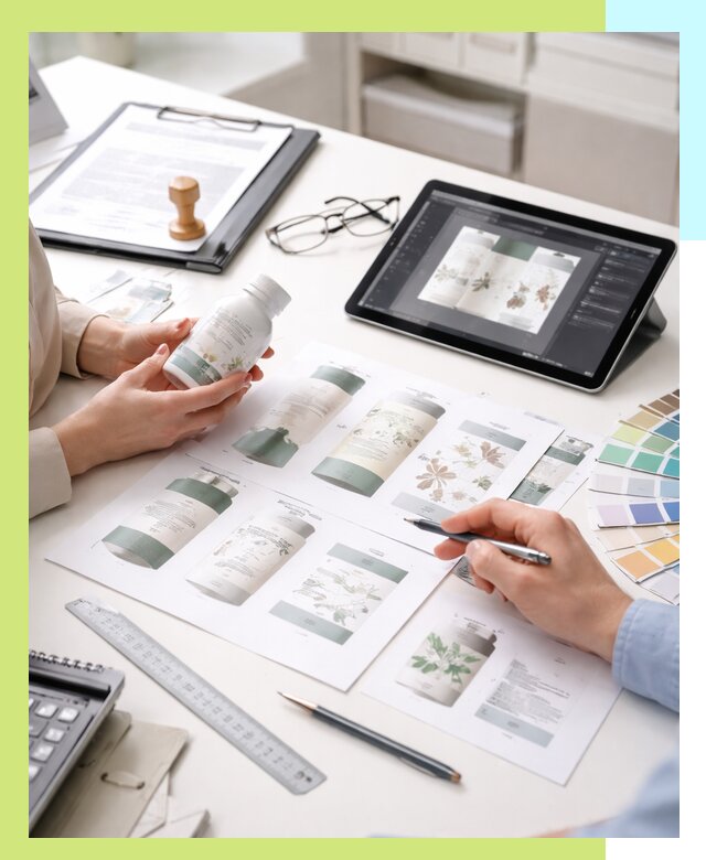 Профессиональная разработка дизайна и текста этикетки продукции в Нефтекамске