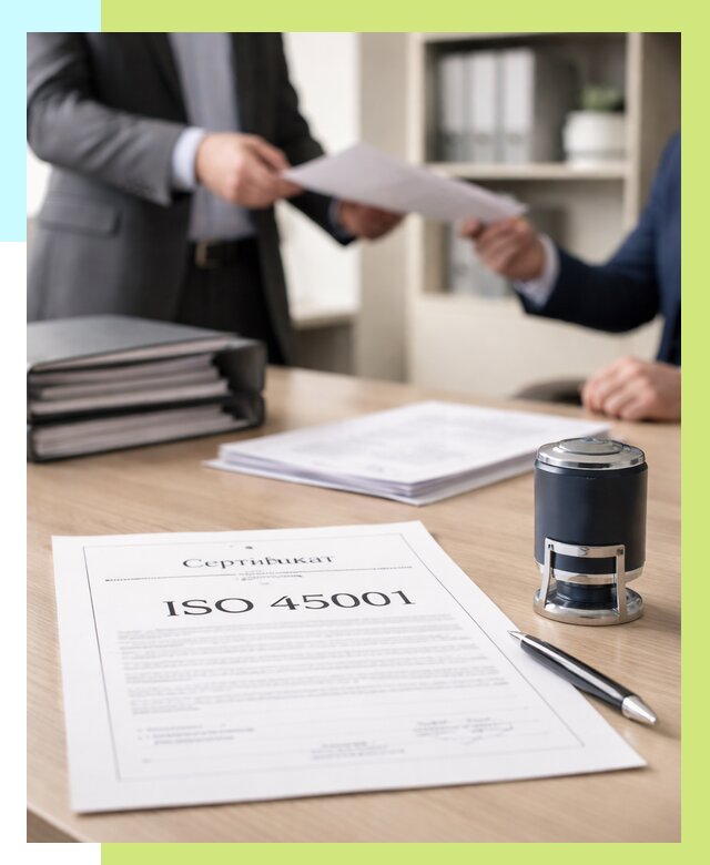 Сертификат ISO 45001 в Нефтекамске под ключ от 46206 р. | Алешин-Нтк